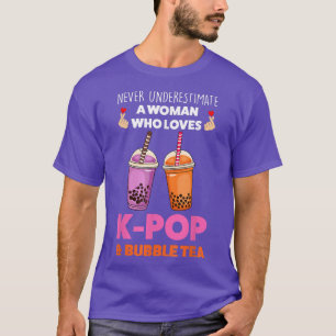 Never underestimate k-pop & bubble tea Ramen T-Shirt