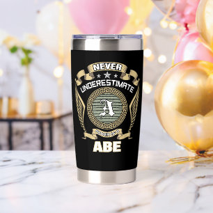 NEVER_UNDERESTIMATE_POWER_OF_A_ABE INSULATED TUMBLER