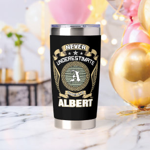 NEVER_UNDERESTIMATE_POWER_OF_A_ALBERT INSULATED TUMBLER