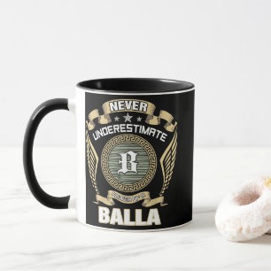 NEVER_UNDERESTIMATE_POWER_OF_A_BALLA MUG