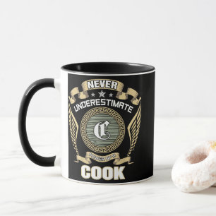 NEVER_UNDERESTIMATE_POWER_OF_A_COOK MUG