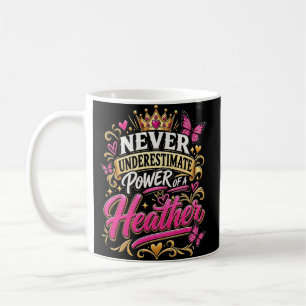 Never Underestimate Power Of A Heather Coffee Mug