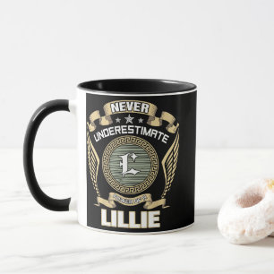 NEVER_UNDERESTIMATE_POWER_OF_A_LILLIE MUG