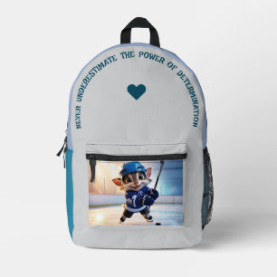 Never Underestimate… Printed Backpack