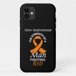 Never Underestimate/Ribbon/Man...RSD Case-Mate iPhone Case