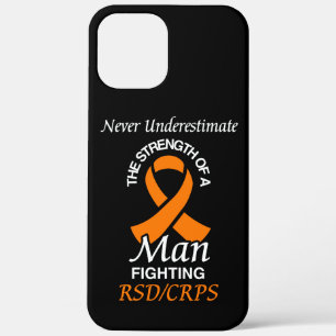 Never Underestimate/Ribbon/Man...RSD/CRPS iPhone 12 Pro Max Case