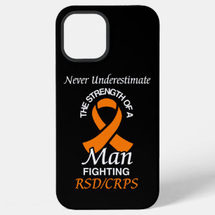 Never Underestimate/Ribbon/Man...RSD/CRPS iPhone 12 Pro Max Case