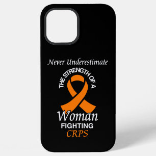 Never Underestimate/Ribbon/Woman...CRPS iPhone 12 Pro Max Case