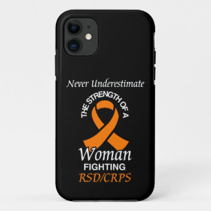 Never Underestimate/Ribbon/Woman...RSD/CRPS Case-Mate iPhone Case