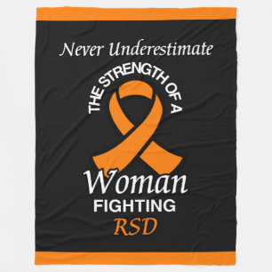 Never Underestimate/Ribbon/Woman...RSD Fleece Blanket