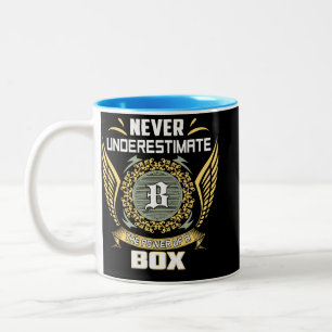 Never Underestimate The Power Of A Box Two-Tone Coffee Mug