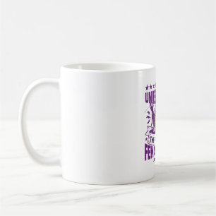 Never underestimate the power of a female golfer t coffee mug