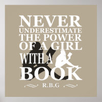 Never underestimate the power of a girl with book