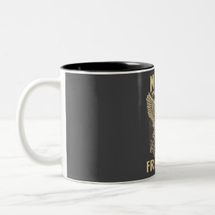 Never Underestimate The Power Of Freeman Two-Tone Coffee Mug