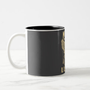 Never Underestimate The Power Of Lucas Two-Tone Coffee Mug