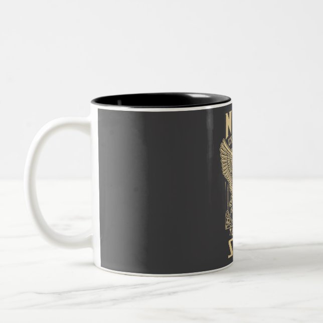 Never Underestimate The Power Of Sage Two-Tone Coffee Mug (Left)