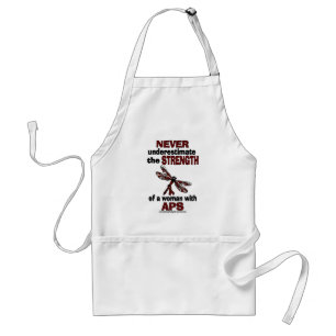 Never Underestimate...Woman/Dragonfly...APS Standard Apron