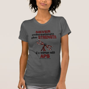 Never Underestimate...Woman/Dragonfly...APS T-Shirt