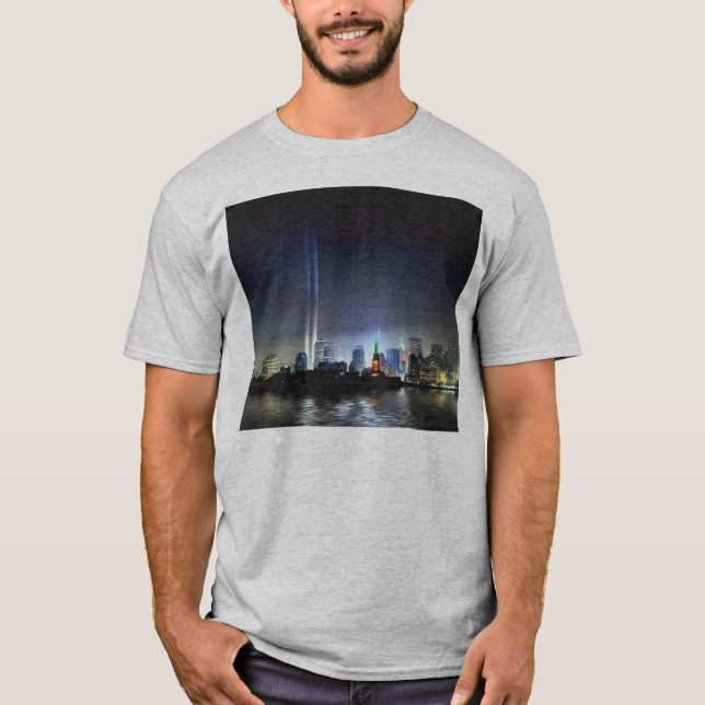 Never will we forget....Sept.11,2001 T-Shirt (Front)