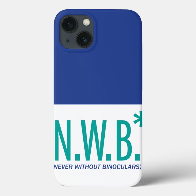 Never Without Binoculars Case-Mate iPhone Case (Back)