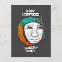Never Would I Ever Postcard