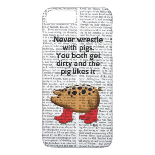 Never Wrestle with Pigs Case-Mate iPhone Case