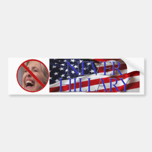 #NEVERHILLARY Bumper Sticker