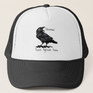 Nevermind Passive Agressive Edgar Allan Poe Raven Trucker Hat