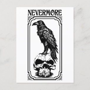 Nevermore Edgar Allan Poe - The Raven Postcard