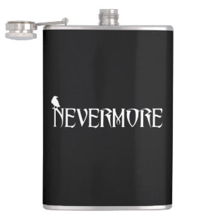 Nevermore Hip Flask