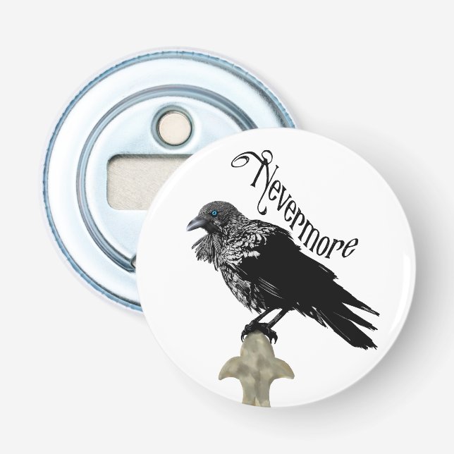 Nevermore Raven Bottle Opener (Front)
