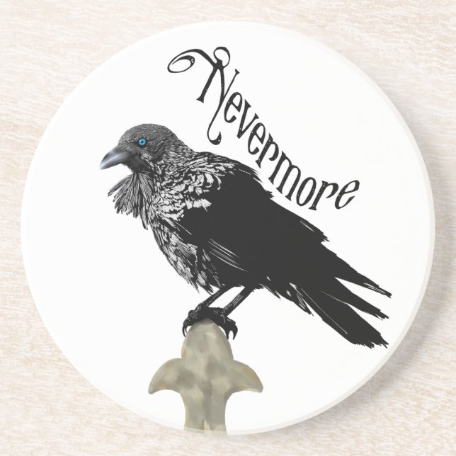 Nevermore Raven Coaster (Front)