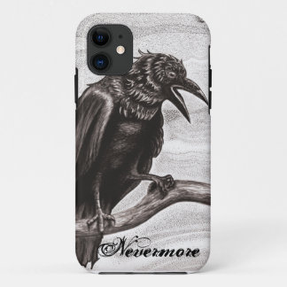 Nevermore Raven in the Mist iPhone Cover