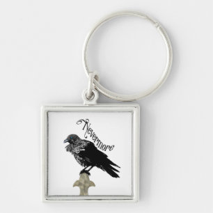 Nevermore Raven Key Ring