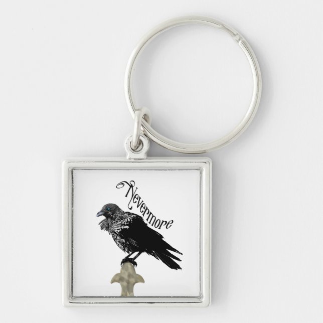 Nevermore Raven Key Ring (Front)