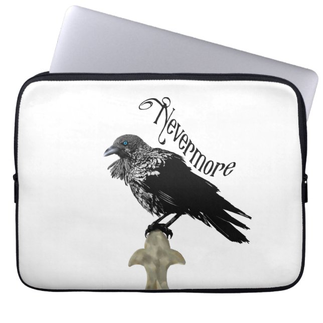 Nevermore Raven Laptop Sleeve (Front)
