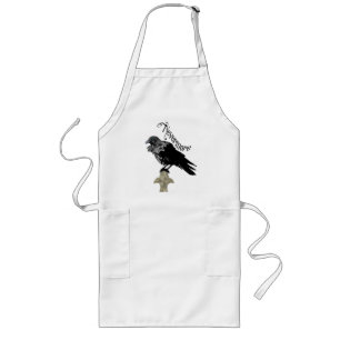 Nevermore Raven Long Apron