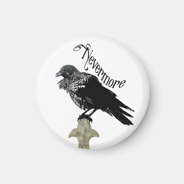 Nevermore Raven Magnet (Front)