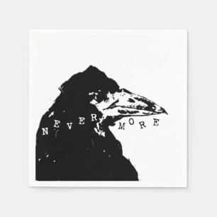 Nevermore Raven of Edgar Allan Poe Napkin