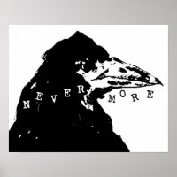 Nevermore Raven of Edgar Allan Poe