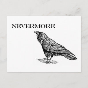 Nevermore Raven Postcard