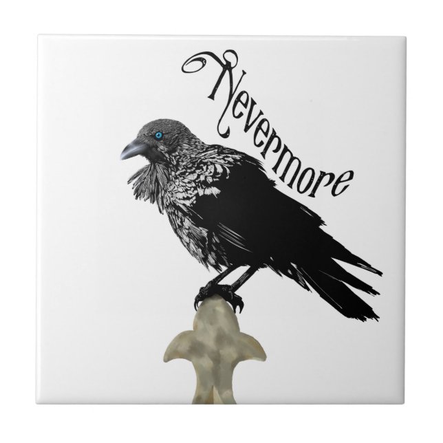 Nevermore Raven Tile (Front)