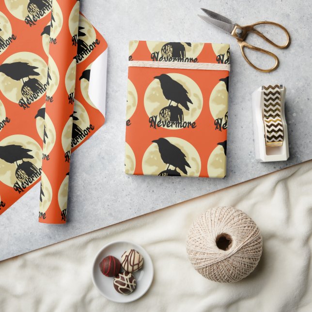 Nevermore Raven Wrapping Paper (Crafts)