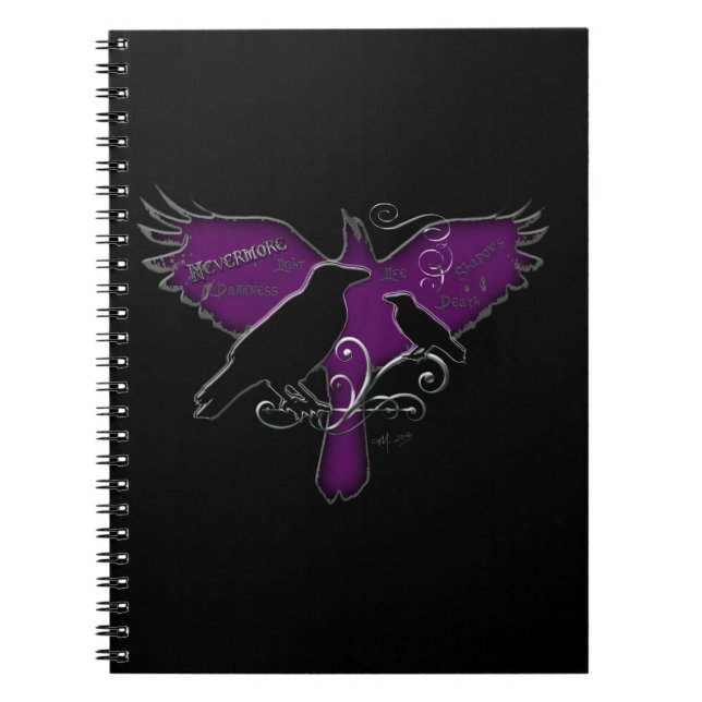 Nevermore Spiral Notebook (Front)