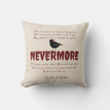 Nevermore Throw Pillow