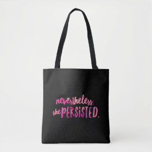 Nevertheless She Persisted All-Over-Print Tote Bag