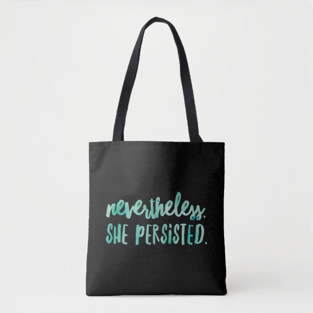 Nevertheless She Persisted All-Over-Print Tote Bag (Front)