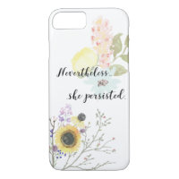 Nevertheless, she persisted Calligraphy Quote