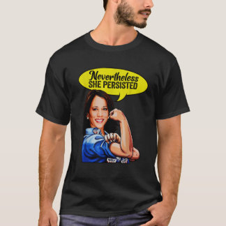Nevertheless She Persisted Kamala Harris Graphic F T-Shirt