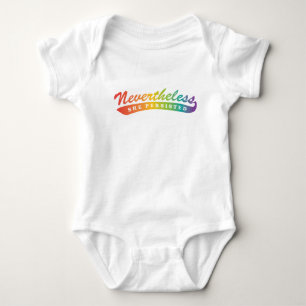 Nevertheless, she persisted. One piece Tutu Baby Bodysuit